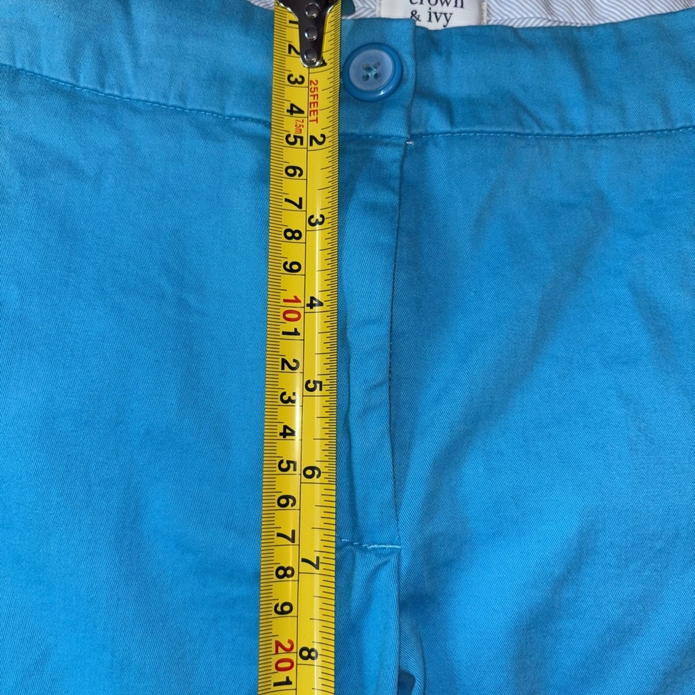 Crown & Ivy Vibrant Blue Women's Bermudas - Picture 8 of 9